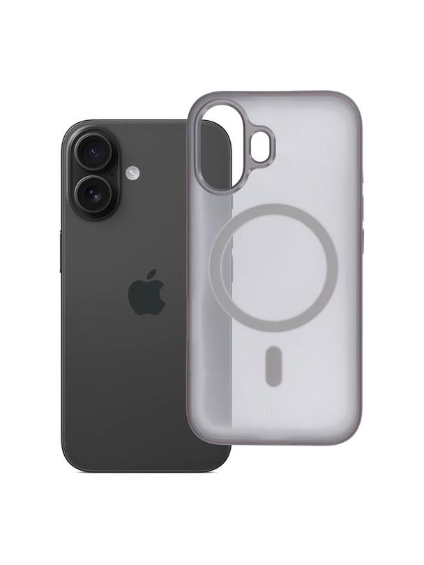 Futerał do iPhone 16 Flexline Mag Cover zgodny z MagSafe szary