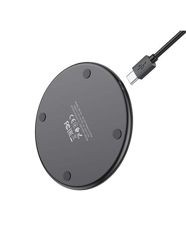 Ładowarka indukcyjna Hoco 2A 15W z podświetleniem CW6 PRO czarna