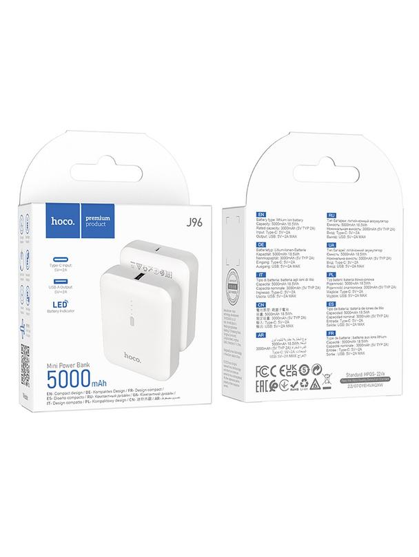Powerbank Hoco 5000 mAh 2A J96 biały