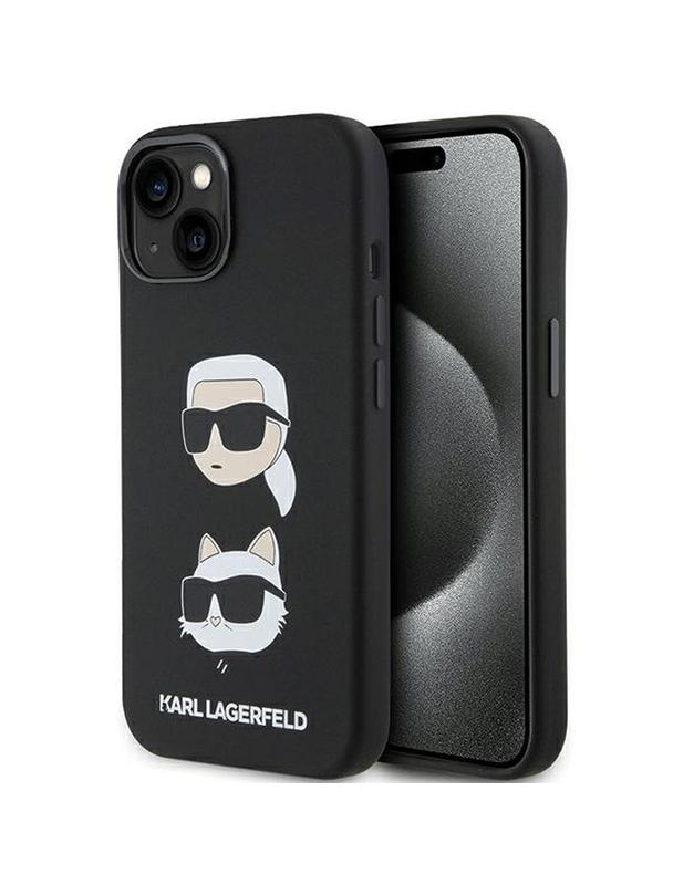 KARL LAGERFELD futerał do IPHONE 15 Plus KLHCP15MSDHKCNK (Silicone KC) czarny