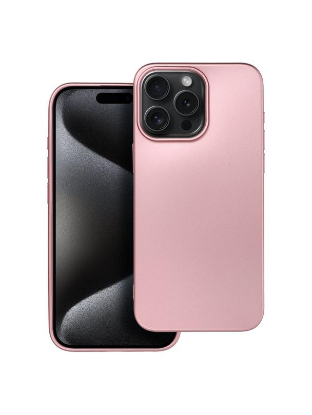 Futerał METALLIC do IPHONE 15 Pro Max różowy