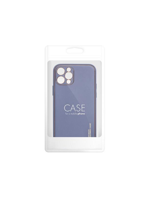 Futerał LEATHER CASE skórzany do IPHONE 12 Pro Max niebieski