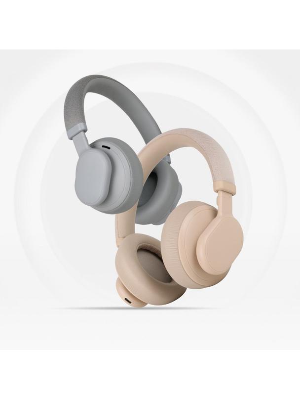 Słuchawki bezprzewodowe nauszne Forcell F-Audio Touch Beat ANC beżowe