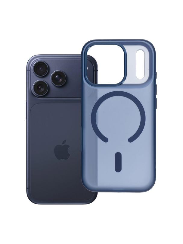 Futerał do iPhone 17 PRO Flexline Mag Cover zgodny z MagSafe granatowy