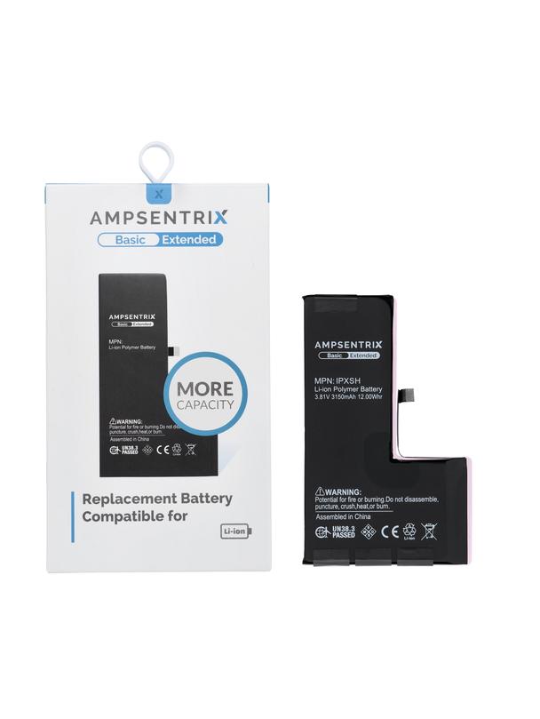 AmpSentrix Basic bateria do iPhone XS (zwiększona pojemność 3150 mAh)