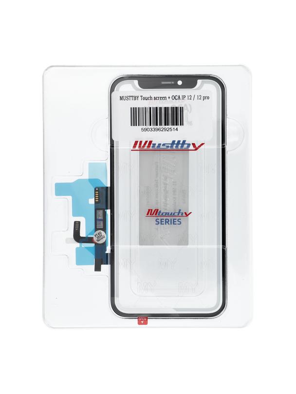 MUSTTBY Ekran dotykowy + OCA IPHONE 12/12pro