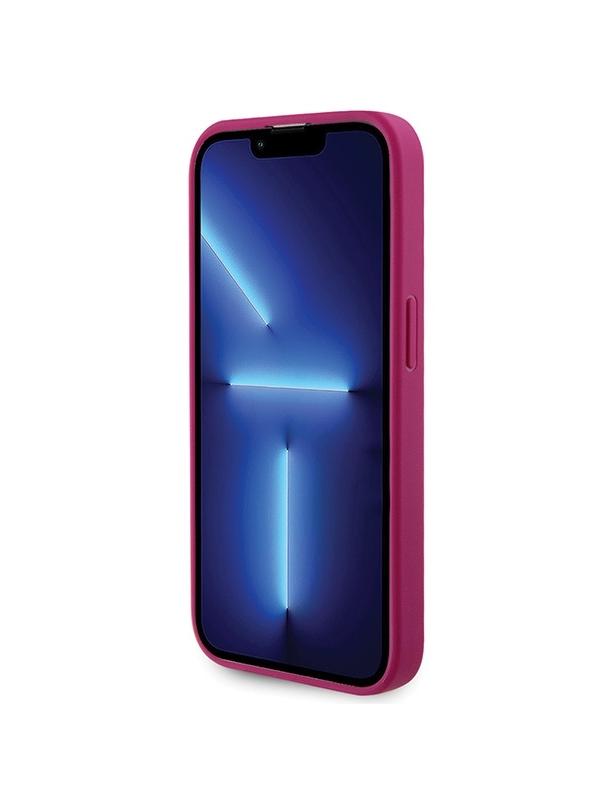 GUESS futerał do IPHONE 15 Pro GUHCP15LPS4DGPP (Strass Metal Logo) różowy