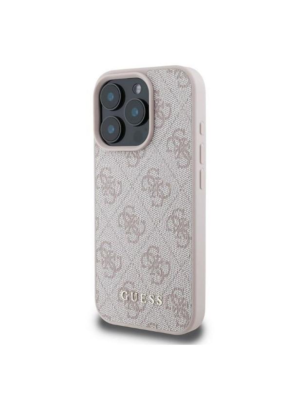 GUESS futerał do IPHONE 16 Pro GUHCP16LG4GFPI (PU 4G Classic) różowy
