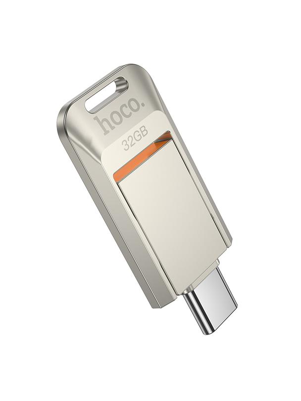 Pendrive 32GB USB 3.0 (USB C) Hoco UD17 nikiel