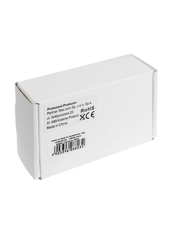 Uchwyt do biurka  na skuchawki / stołu na torebke parasol uniwersalny czarny