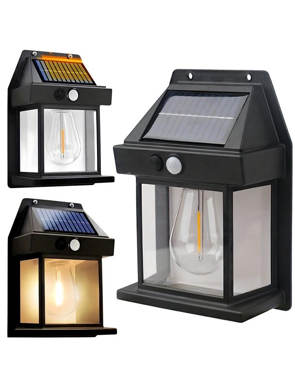 Lampa solarna LED do ogrodu elewacyjna RC-K-1536 czarna