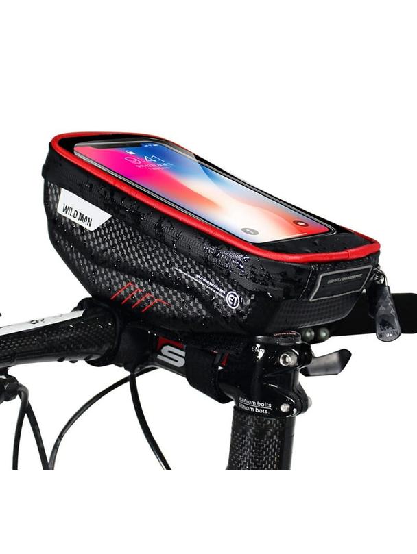 WILDMAN sakwa rowerowa na kierownicę na zamek 1L (4" - 7") E1 czarna