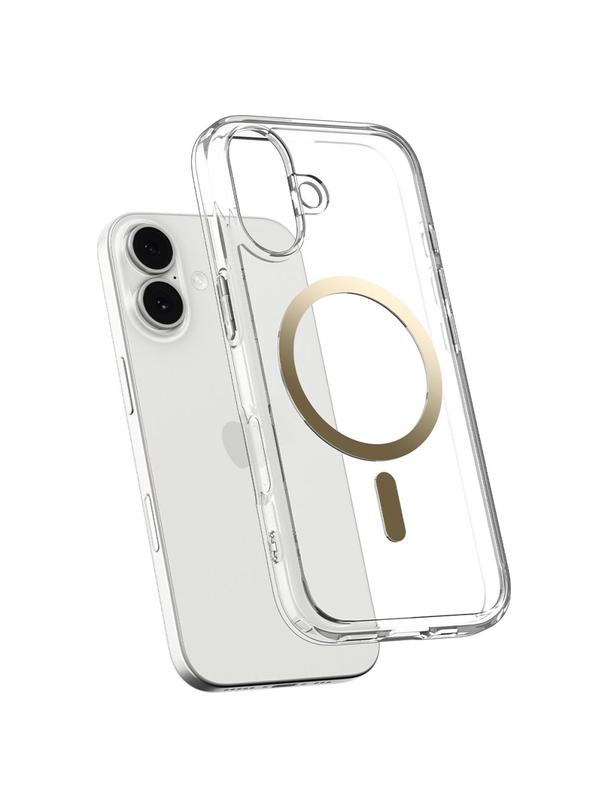 SPIGEN futerał ULTRA HYBRID MAG kompatybilny z MagSafe do IPHONE 17 clear gold