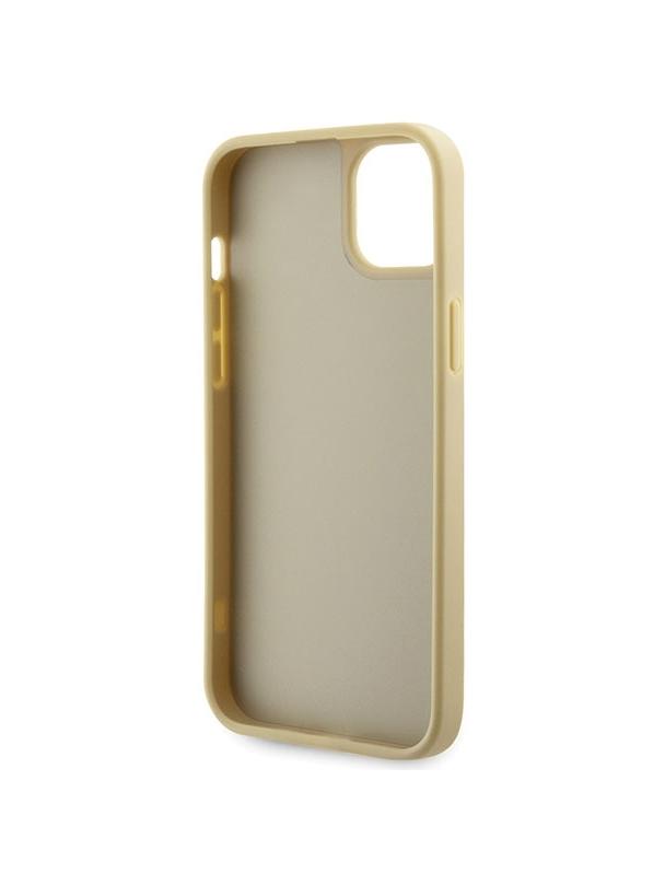 GUESS futerał do IPHONE 13 / 14 / 15 GUHCP14SHDGTPD (Rhinestone Triangle) złoty