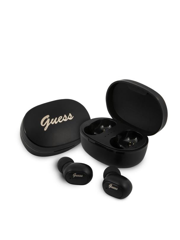 GUESS słuchawki bezprzewodowe bluetooth TWS + stacja dokująca GUTWST30BK czarne