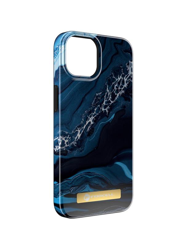 Etui na iPhone 15 Forcell F-Protect Mirage zgodny z MagSafe ocean marble