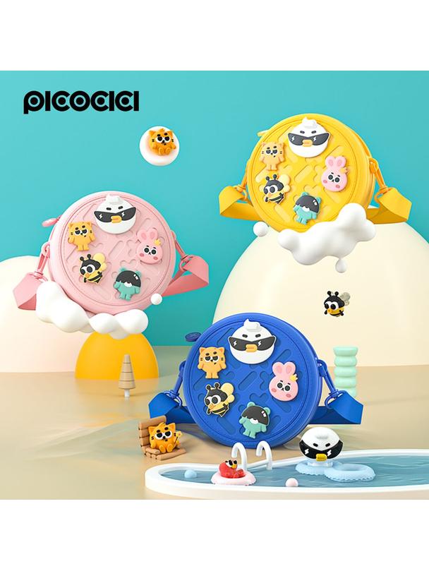 PICOCICI Mały okrągły plecak k36 różowy