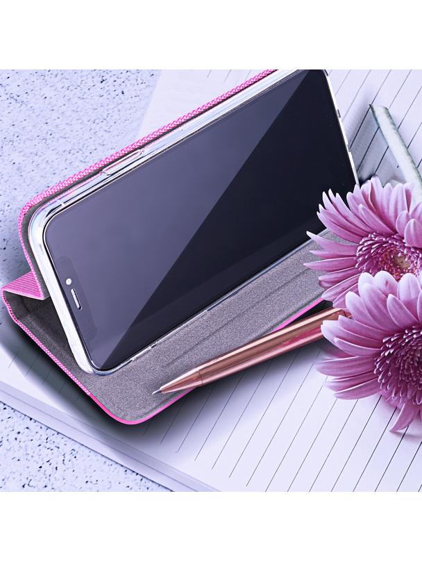 Kabura SENSITIVE Book do SAMSUNG S24 FE różowy