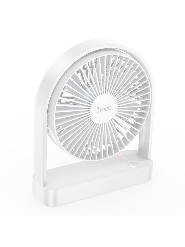 Wentylator biurkowy Hoco ultra cienki HX65 biały
