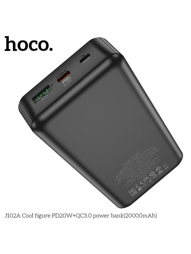 Powerbank Hoco 20000 mAh QC3.0 PD 3A 20W J102A czarny