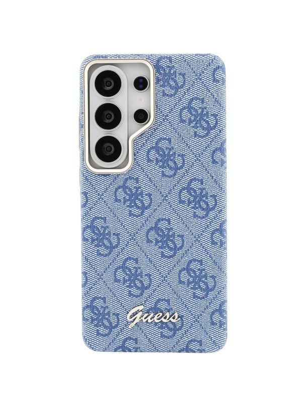 GUESS futerał do SAMSUNG S26 Ultra GUHMS26L5P4FWMSB (4G Script MagSafe) niebieski