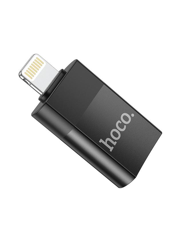 Adapter OTG USB A do Lightning Hoco UA17 czarny