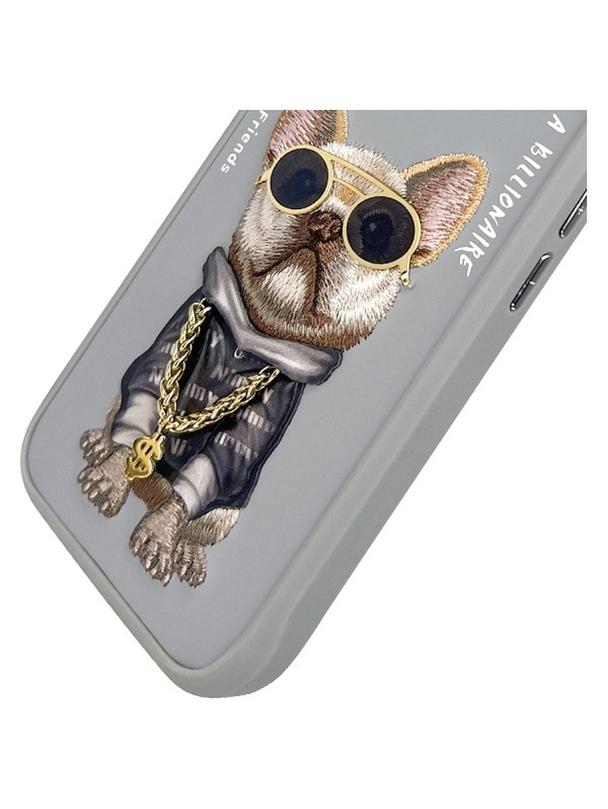 NIMMY futerał GLASSES COOL DOG do IPHONE 16 szary