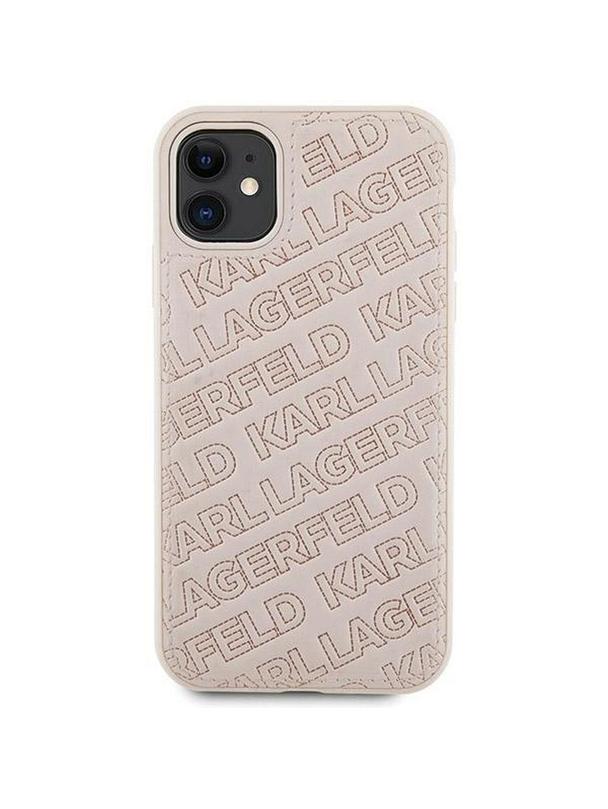 KARL LAGERFELD futerał do IPHONE 11 KLHCN61PQKPMP (Quilted K Pattern) różowy