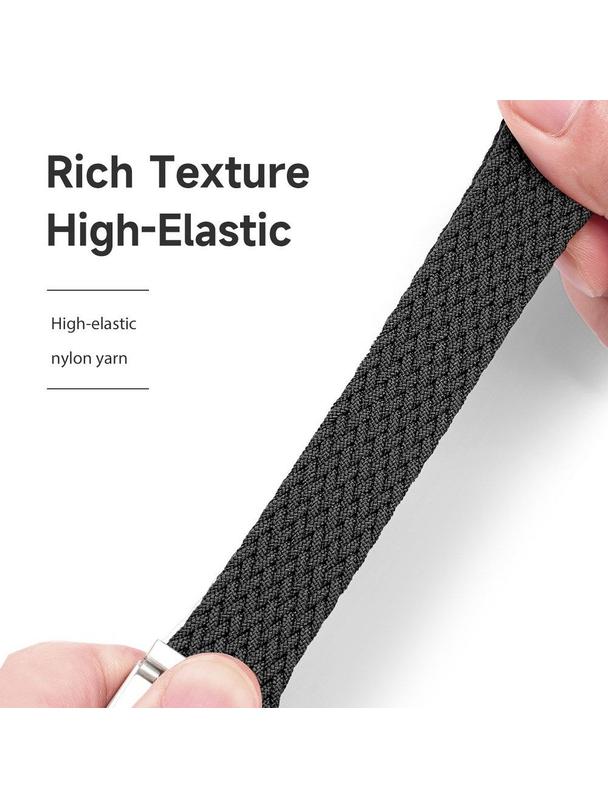 DUX DUCIS pasek MIXTURE II pleciony 20 mm czarna