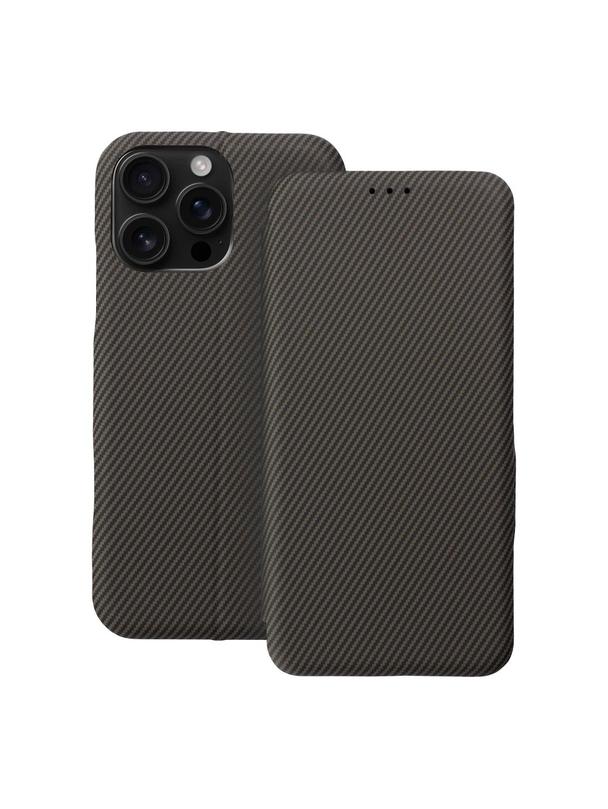 Kabura FOLIO Side Magnet do IPHONE 16 PRO MAX brązowy