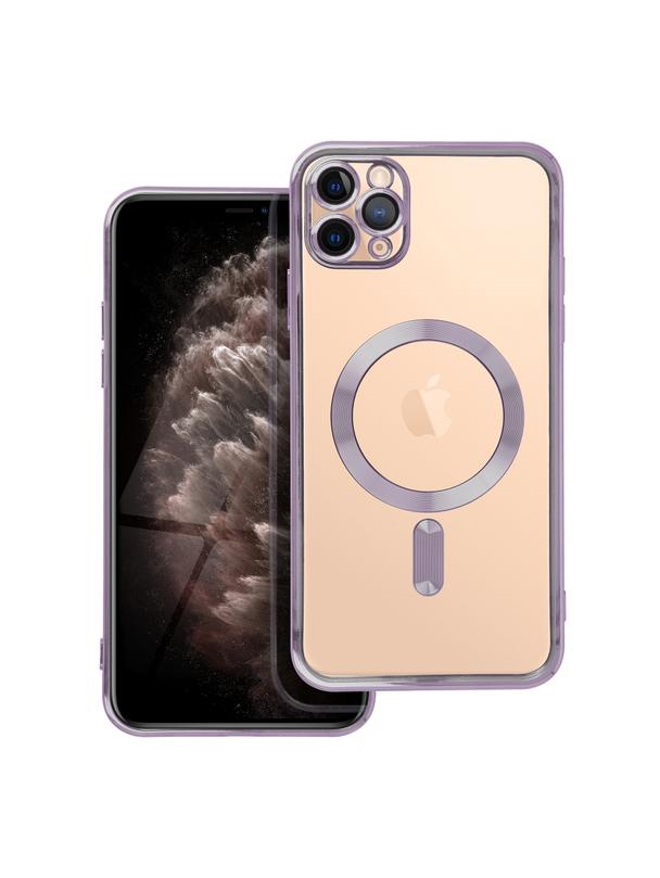 Futerał ELECTRO MAG COVER kompatybilny z MagSafe do IPHONE 11 Pro Max fioletowy