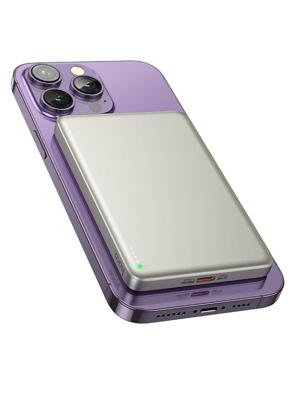 Powerbank zgodny z MagSafe Hoco 5000 mAh QC PD 2A 20W Q26 złoty