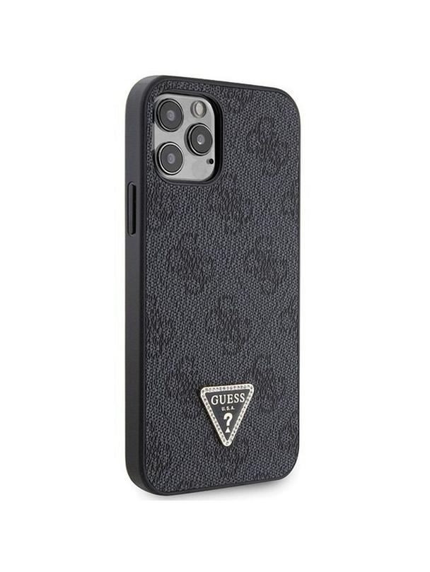 GUESS futerał do IPHONE 12 / 12 Pro GUHCP12MP4TDSCPK (Metal Logo Starss Crossbody) czarny