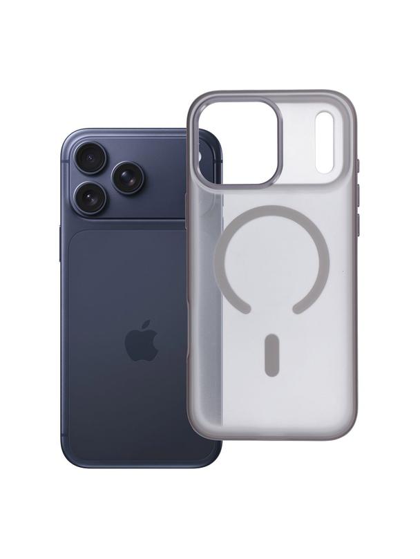 Futerał do iPhone 17 PRO MAX Flexline Mag Cover zgodny z MagSafe szary