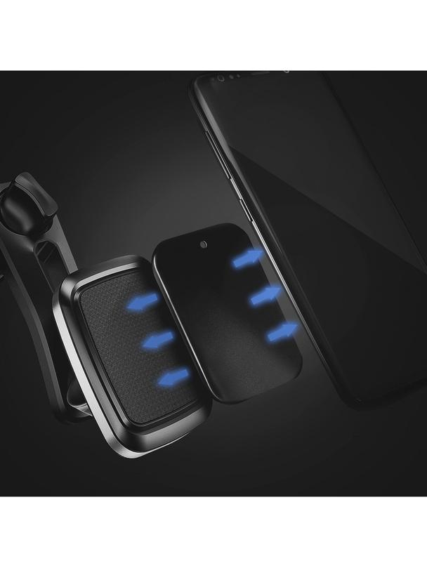 Blaszki do uchwytu magnetycznego czarno srebrne