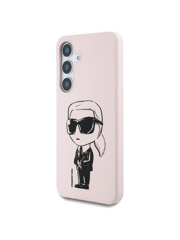 KARL LAGERFELD futerał do SAMSUNG S25 KLHMS25SPNYKGRTP (Magnetic Silicone Graffiti Ikonik) różowy