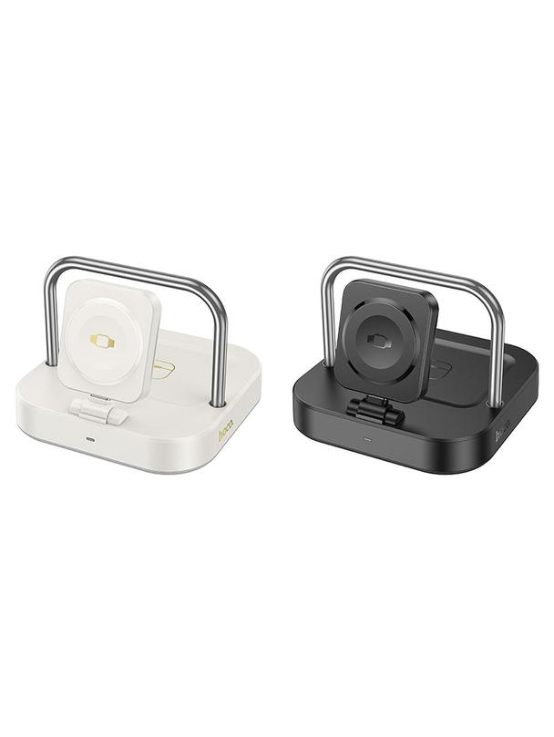 Ładowarka indukcyjna Hoco 3w1 3A 5W kompatybilna z Apple Watch CQ16A biała