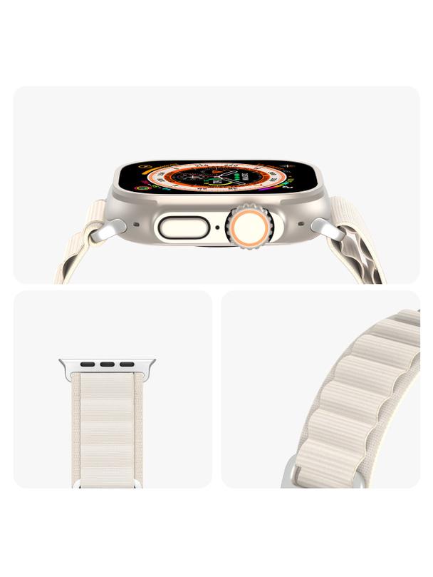 DUX DUCIS pasek GS nylonowy do Apple Watch 38 / 40 / 41 mm platynowy