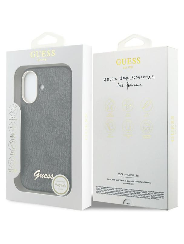 GUESS futerał do IPHONE 17 kompatybilny z MagSafe GUHMP17S5P4FWMSK (PU FW 4G Script) czarny