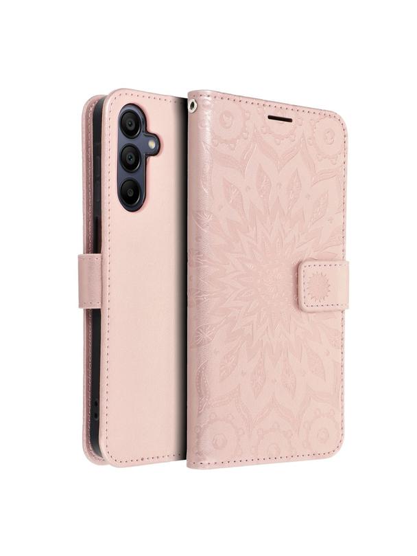 Kabura MEZZO Book do SAMSUNG A15 4G / A15 5G mandala złoty róż