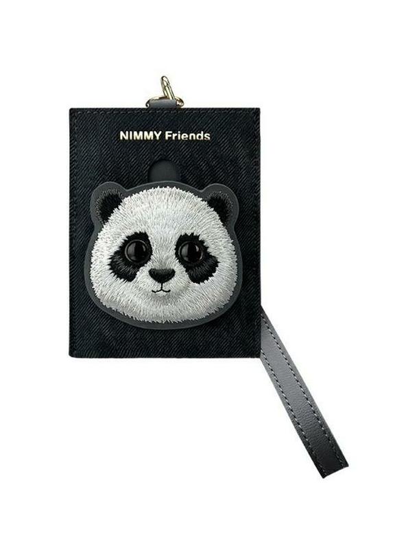 NIMMY portfel na karty BIG EYED PET 2.0 Panda czarny