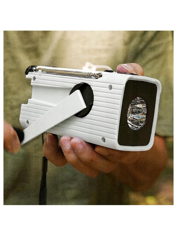 PRISTAR radio FM z latarką 4000 mAh YX318 czerwone