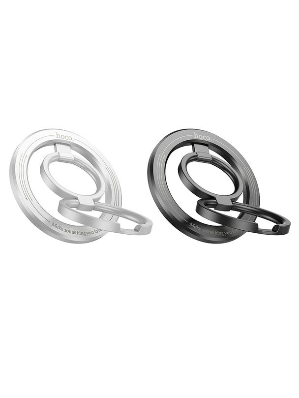 Uchwyt na telefon na palec Hoco magnetyczny Ring GH2 czarny