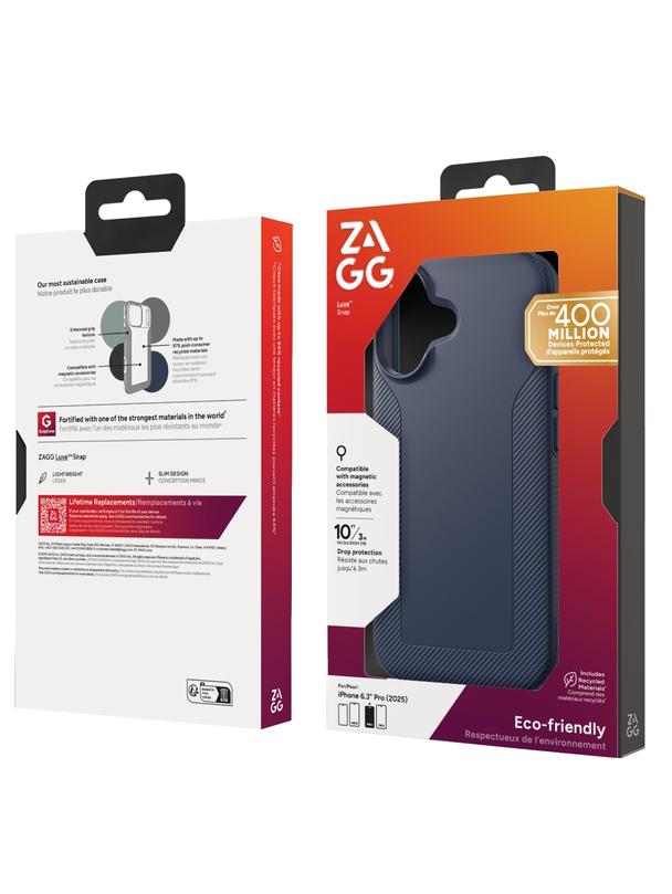 ZAGG futerał LUXE SNAP kompatybilny z MagSafe do IPHONE 17 navy