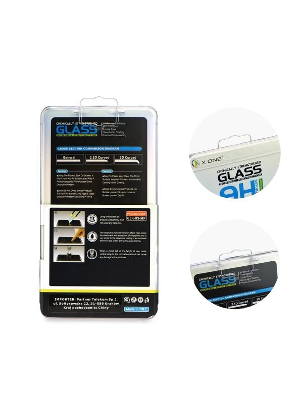 Szkło hartowane X-ONE 3D - do iPhone X/Xs czarny