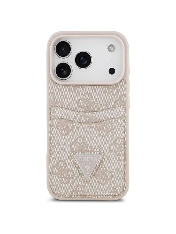 GUESS futerał do IPHONE 17 Pro GUHCP17LP4TPP (4G Double Card Triangle) różowy