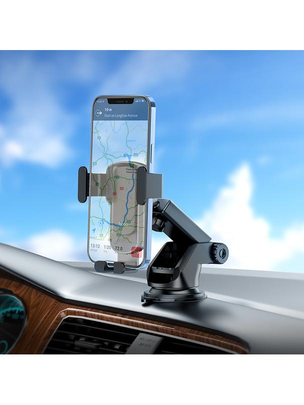 Uchwyt na telefon do samochodu grawitacyjny Hoco do szyby / deski CA104 czarny
