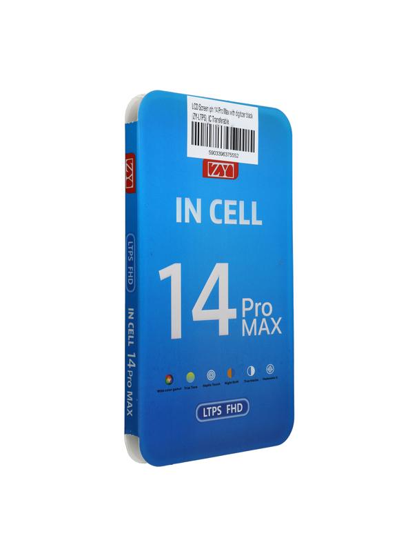 Wyświetlacz do iPhone 14 Pro Max z ekranem dotykowym czarnym (ZY-LTPS) IC Transferable