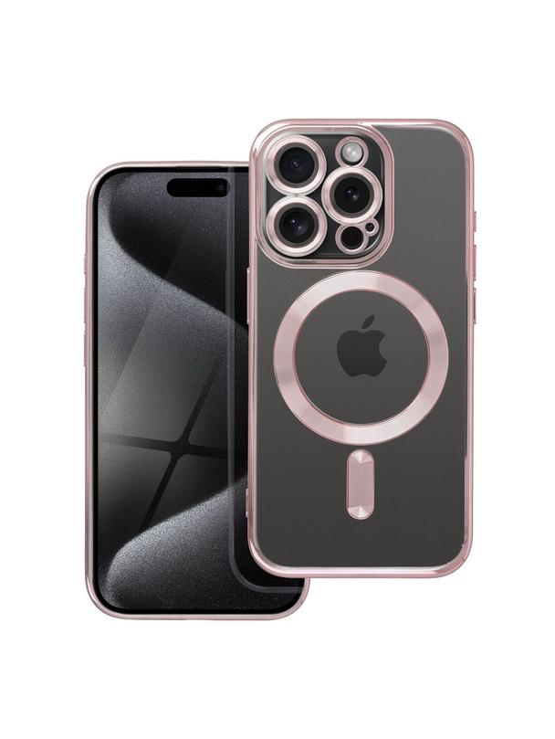 Futerał ELECTRO MAG COVER kompatybilny z MagSafe do IPHONE 15 Pro złoty róż