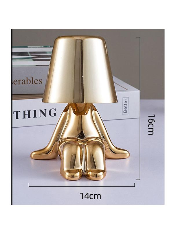 Lampka nocna GOLD MAN Art Deco siedzący (wzór 6) MLTL